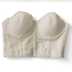 Dazzling Crystal Embellished Bustier